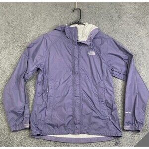 The North Face HyVent 2.5L Rain Jacket Hooded Waterproof Purple Womens Size M
